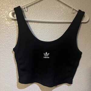 Black Cropped Adidas Tank
